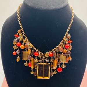 Red with brown tones